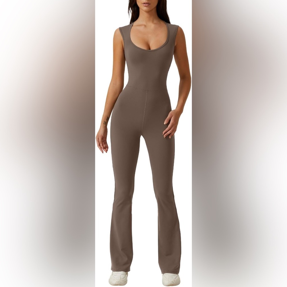 Qinsen Taupe Jumpsuit